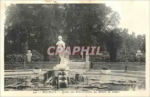 Ansichtskarte AK Bourges Jardin des Pres Fichaux le Bassin de Diane