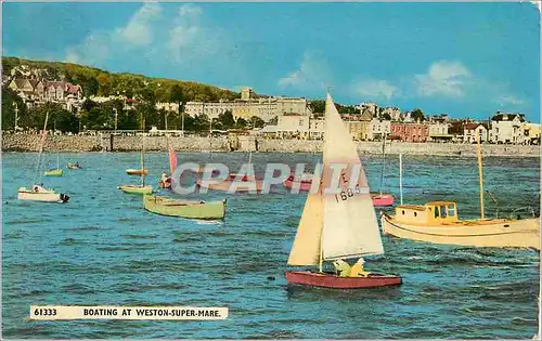 Cartes postales moderne Boating at Weston Super Mare Bateaux