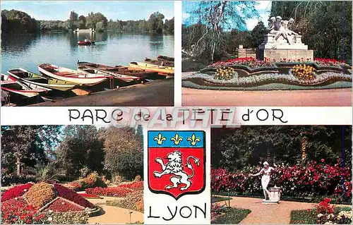 Cartes postales moderne Lyon le Parc de la Tete d'Or