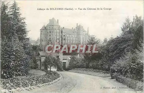 Cartes postales Abbaye de Solesmes (Sarthe) vue du Chateau de la Grange