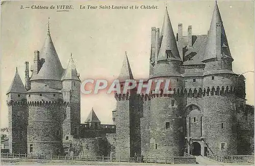 Ansichtskarte AK Chateau de Vitre la Tour Saint Laurent et le Chatelet