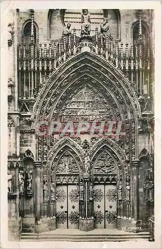 Cartes postales Thann (Haut Rhin) la Cathedrale le Portail Central