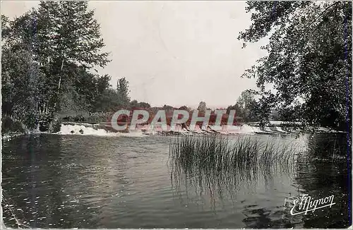Moderne Karte Mailly le Chateau Yonne Deversoir de la Fausse Riviere