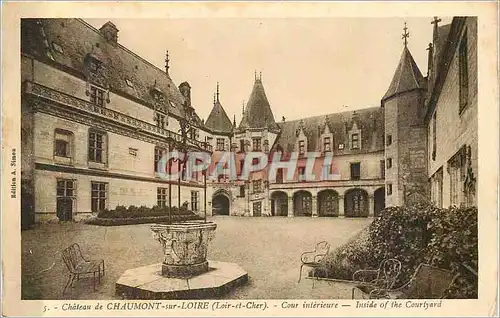 Ansichtskarte AK Chateau Chaumont sur Loire (Loir et Cher) Cour Interieure