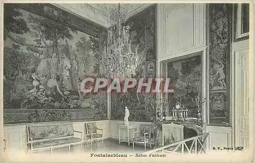 Cartes postales Fontainebleau Salon d'Attente