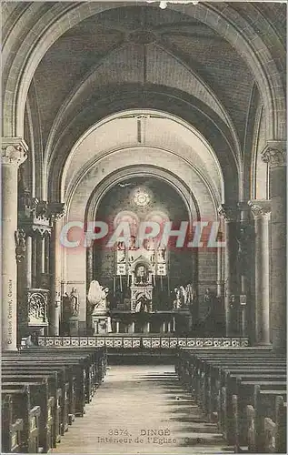 Cartes postales Dinge Interieur de l'Eglise