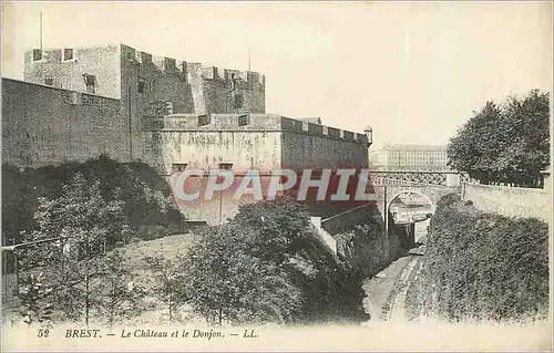 Cartes postales Brest Le Chateau et le Donjon