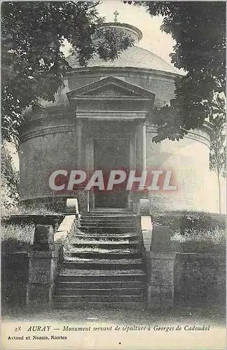 Cartes postales Auray Monument Servant de Sepulture a Georges de Cadoudal