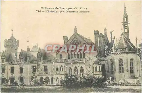 Ansichtskarte AK Pres Concarneau (Finistere) Keriollet  Chateau de Bretagne (Coll E H)