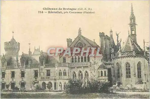 Cartes postales Pres Concarneau (Finistere) Keriollet  Chateau de Bretagne (Coll E H)