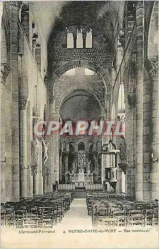 Ansichtskarte AK Clermont Ferrand Notre Dame du Port Vue Interieur