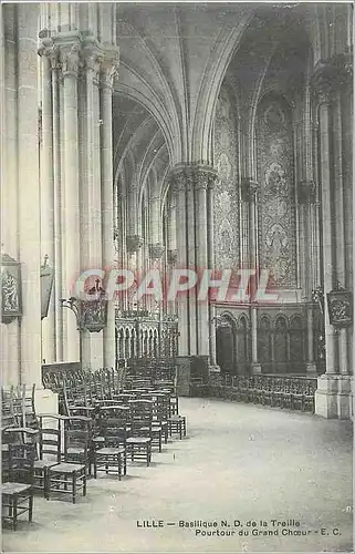 Cartes postales Lille Basilique N D de la Treille Pourtour du Grand Choeur