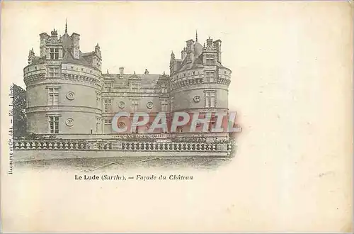 Cartes postales Le Lude Facade du Chateau