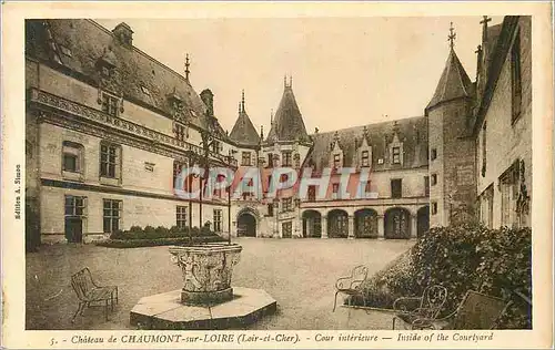 Ansichtskarte AK Chateau de Chaumont sur Loire (Loir et Cher) Cour Interieure