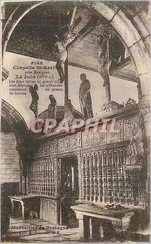 Cartes postales Chapelle St Heubet pres Huelgoat le Jube (XVIe s) Merveilles de Bretagne