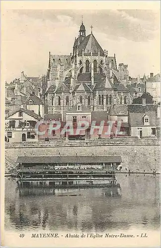 Cartes postales Mayenne Abside de l'Eglise Notre Dame
