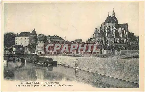 Ansichtskarte AK Mayenne Vue Generale Mayenne est la Patrie du Cardinal de Cheverus