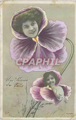 Cartes postales Une Pensee de Paris