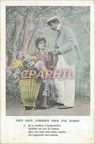 Cartes postales Nous nous Aimerons pour une Saison