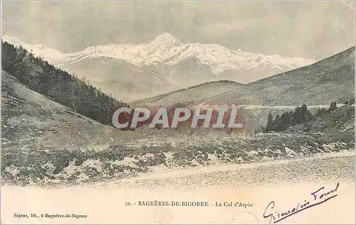 Cartes postales Bagneres de Bigorre le Col d'Aspin (carte 1900)