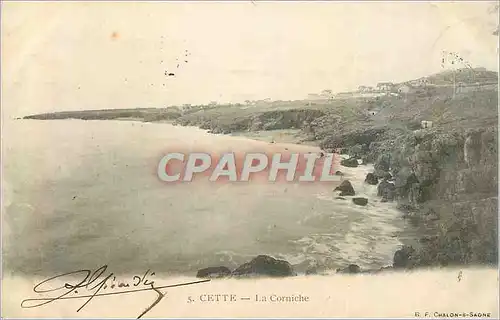 Cartes postales Cette la Corniche (carte 1900)