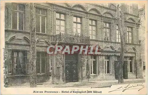 Cartes postales Aix en Provence Hotel d'Espagnet (XVIII Siecle)