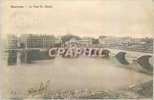 Cartes postales Bayonne le Pont St Esprit (carte 1900)