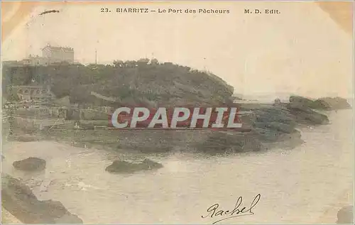 Cartes postales Biarritz le Port des Pecheurs (carte 1900)