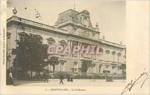 Cartes postales Montpellier la Prefecture (carte 1900)