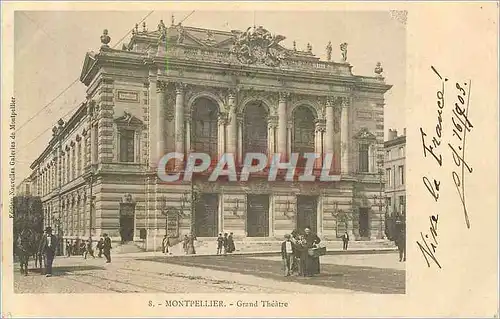 Cartes postales Montpellier Grand Theatre (carte 1900)