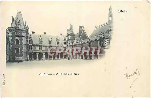 Ansichtskarte AK Blois Chateau Aile Louis XII (carte 1900)