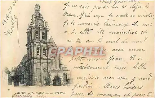 Ansichtskarte AK Blois la Cathedrale (carte 1900)