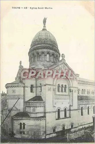 Cartes postales Tours Eglise Saint Martin