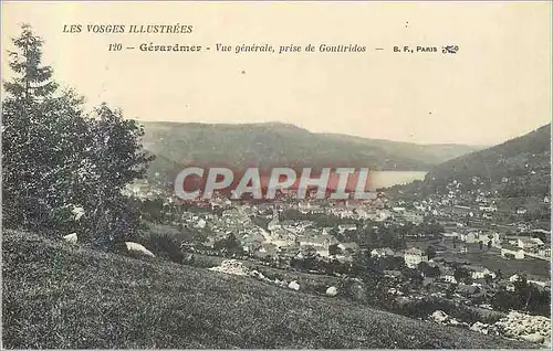 Ansichtskarte AK Gerardmer Les Vosges Illustrees Vue Generale Prise de Gouttridos