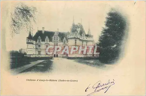 Cartes postales Chateau d'Azay le Rideau (Indre et Loire) (carte 1900)