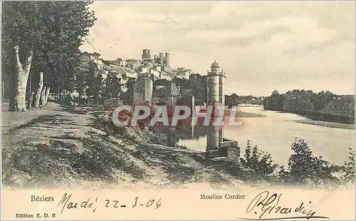 Ansichtskarte AK Beziers Moulins Cordier (carte 1900)