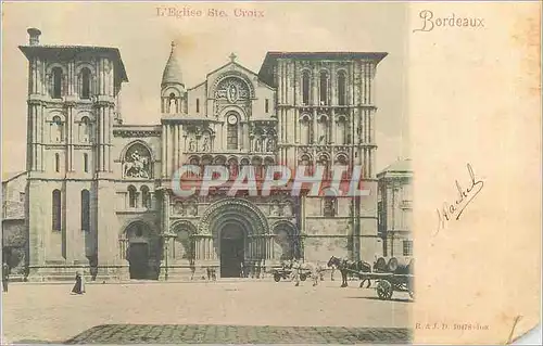 Ansichtskarte AK Bordeaux L'Eglise Ste Croix