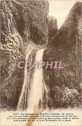 Cartes postales La Cascade de Ray Plo (Ardeche)