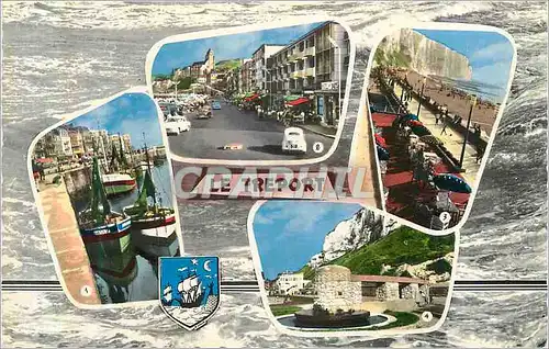 Moderne Karte Le Treport (Seine Maritime) Bateaux Les quais et les bateaux de peche Quai Francois 1er