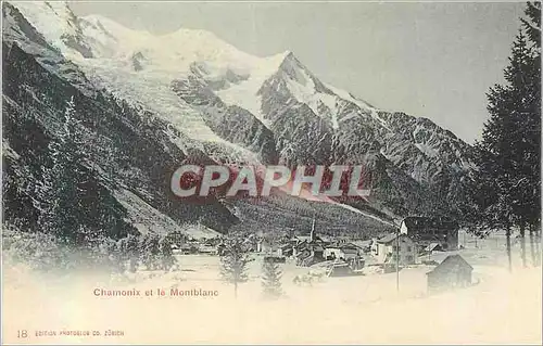 Cartes postales Chamonix et le Mont blanc