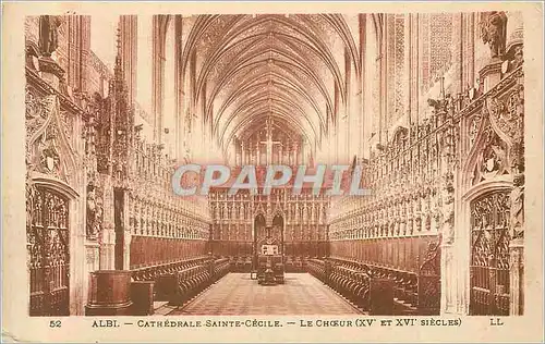 Cartes postales Albi Cathedrale Sainte Cecile Le Choeur (XVe et XVIe Siecle)