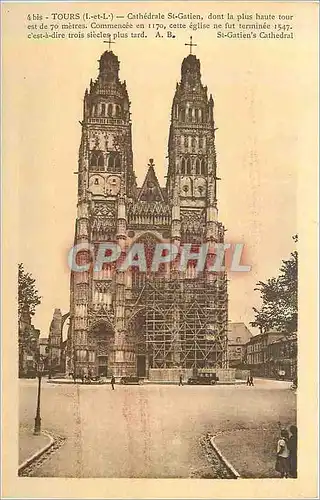 Ansichtskarte AK Tours (I et L) Cathedrale St Gatien