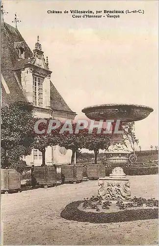 Cartes postales Chateau de Villesavin par Bracieux (L et C) Cour d'Honneur Vasque