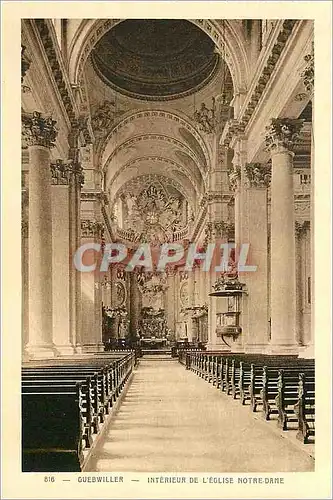 Ansichtskarte AK Guebwiller Interieur de l'Eglise Notre Dame