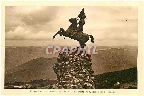 Ansichtskarte AK Ballon d'Alsace Statue de Jeanne d'Arc (Dans le Bas La Jumenterie)