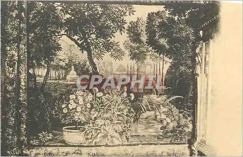 Cartes postales Chateau de Keriolet Tapisserie de la Salle a Manger (XVIIe Siecle) Vue du Parc