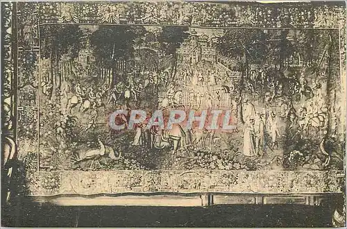 Cartes postales Salon du Chateau de Keriolet Scene d'un Tournoi Tapisserie des Flandres (XVIe Siecle)