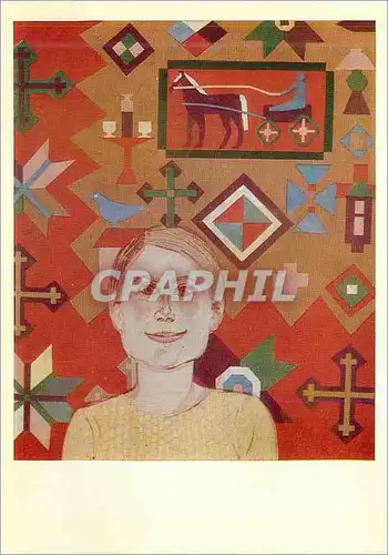 Cartes postales moderne Private Collection Tallinn E Tihemets (Born 1932) Optimiste Portrait 1968