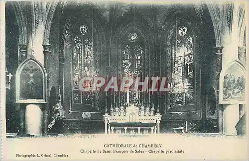 Ansichtskarte AK Cathedrale de Chambery Chapelle de Saint Francois de Sales Chapelle Paroissiale