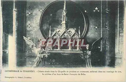 Cartes postales Cathedrale de Chambery Chasse dans la Chapelle de paroisse et Concentement